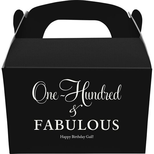 One Hundred & Fabulous Gable Favor Boxes